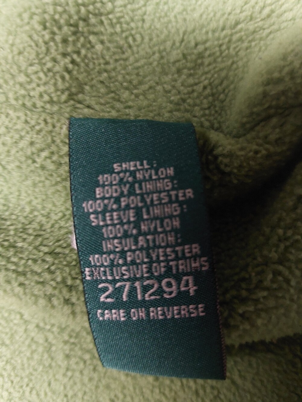 L.L. Bean Kids Hooded Jacket in Gray and Green - Picture 5 of 7